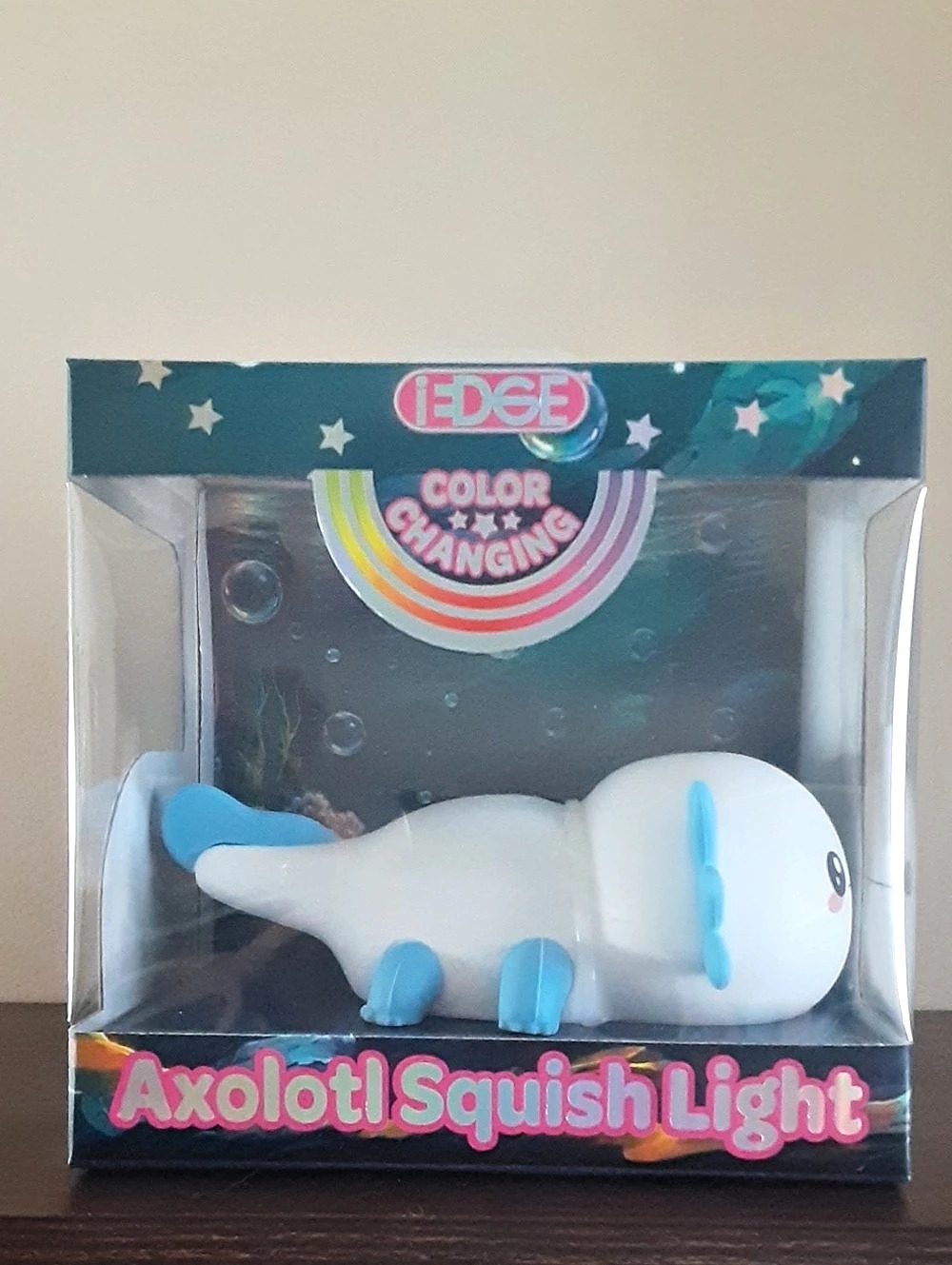 iEDGE Axolotl Squish Light Color Changing Axolotl Light NWT